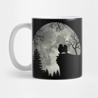 Pomeranian Dog And Moon Scary Halloween Mug